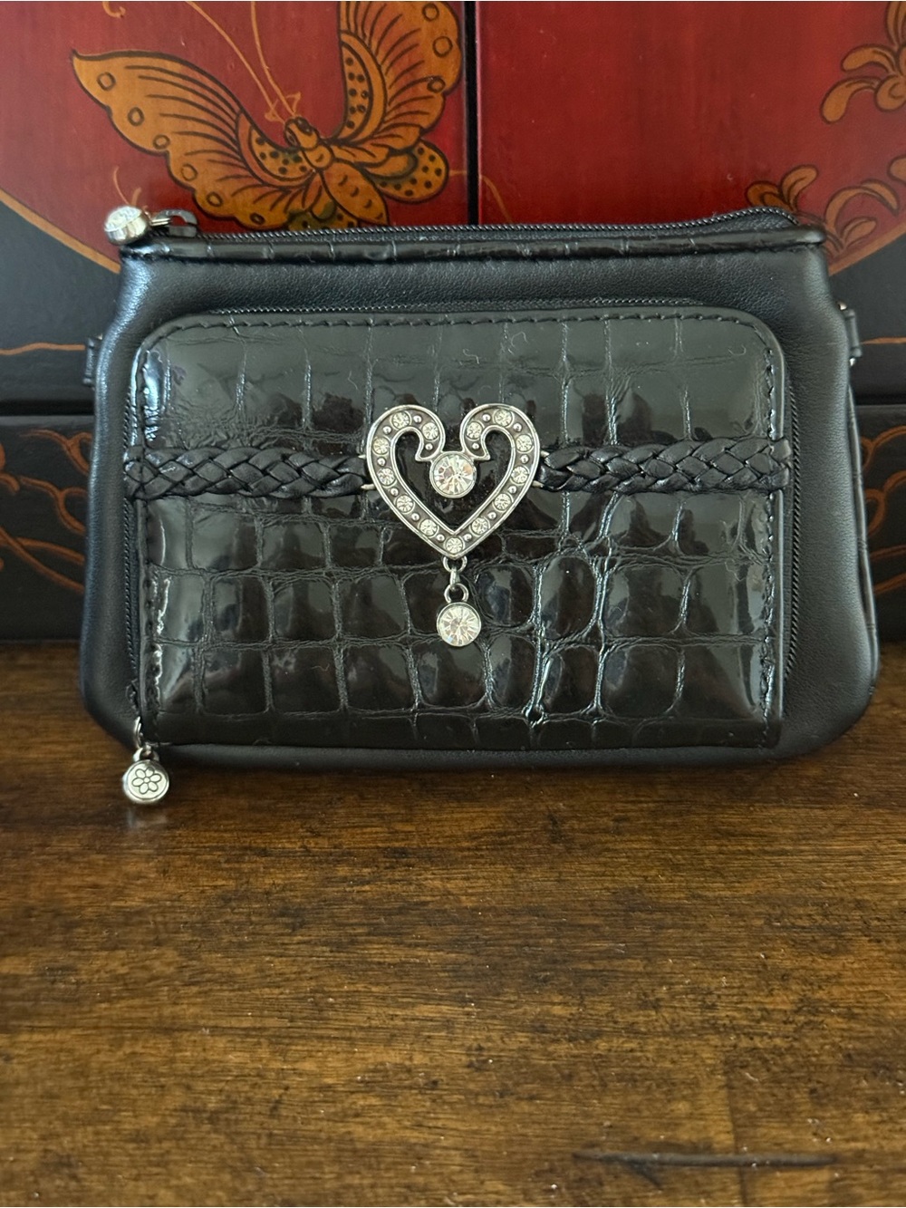 Brighton Black Mini Crossbody Bag EUC